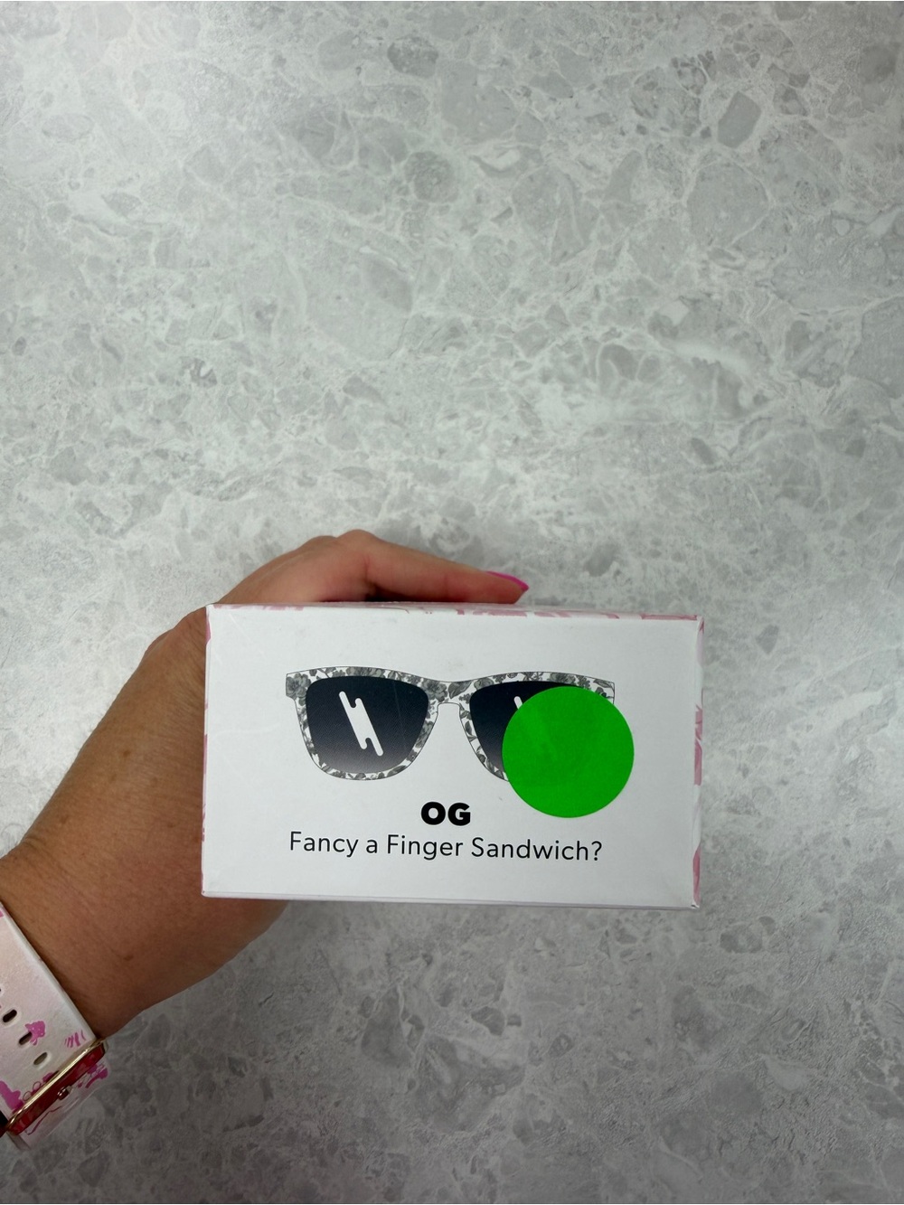 Goodr Sunglasses Fancy a Finger Sandwich NIB - Picture 3 of 5